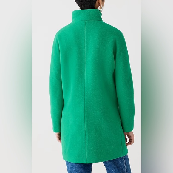 J. Crew Green Cocoon Coat - Picture 4 of 12